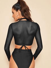 Triangle Halter Tie Back 3pack Bikini Set